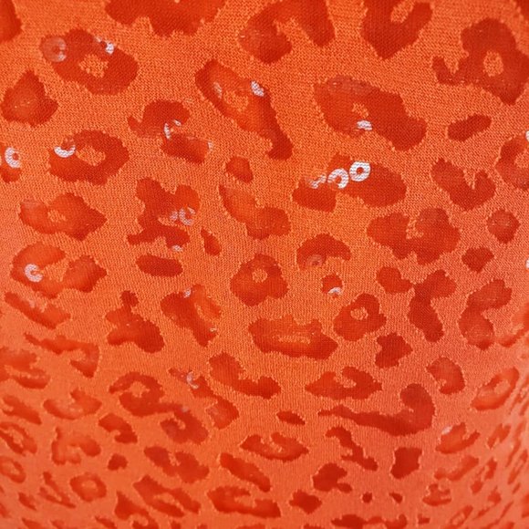SOLD ***** Nue Options Sequins Cheetah Print Top - Picture 8 of 9